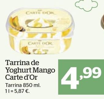 La Sirena Tarrina de helado carte d'or oferta