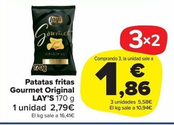 Carrefour Market Patatas fritas gourmet original lay's oferta