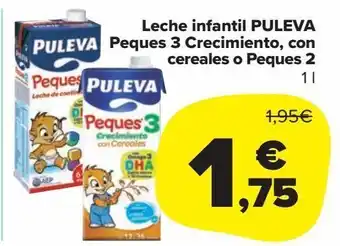 Carrefour Market Leche infantil puleva peques 3 crecimiento, con cereales o peques 2 oferta