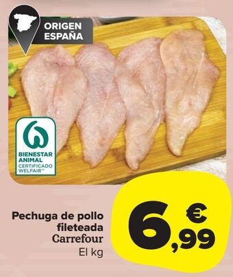 Carrefour Market Pechuga de pollo fileteada carrefour oferta