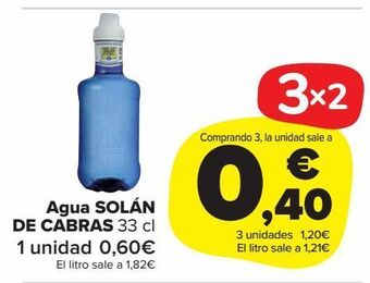 Carrefour Market Agua solán de cabras oferta