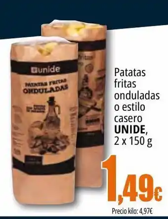 Unide Market Patatas fritas onduladas o estilo casero unide oferta