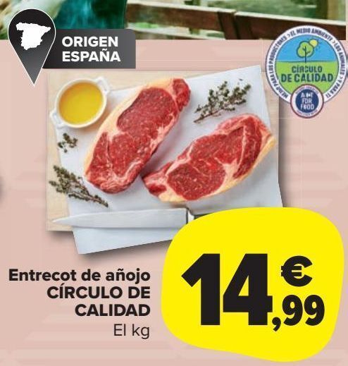 Carrefour Market Entrecot de añojo círculo de calidad oferta