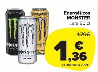 Carrefour Market Energéticos monster oferta