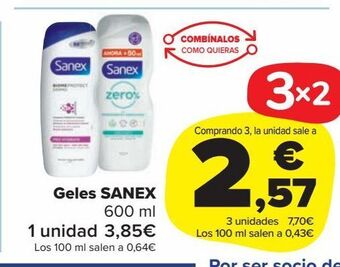 Carrefour Market Geles sanex oferta