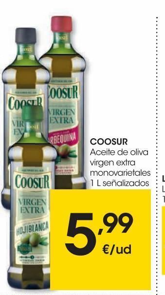 Eroski Coosur aceite virgen extra hojiblanca 1 l oferta