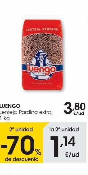 Eroski Luengo lenteja pardina extra 1 kg oferta