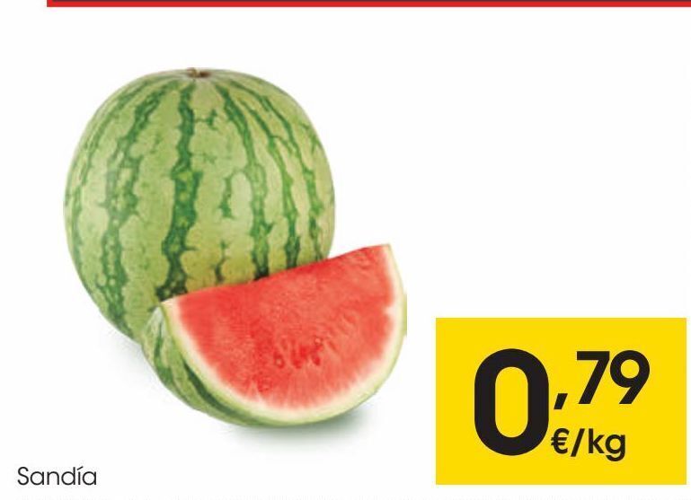 Eroski Sandía al peso oferta