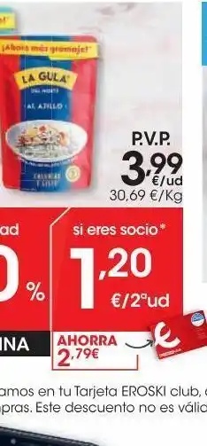 Eroski La gula del norte alminuto gula al ajillo 130 g oferta