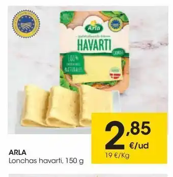 Eroski Arla lonchas havarti 150 g oferta