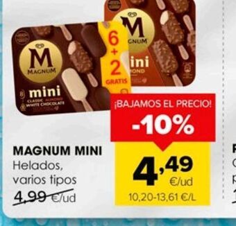 Autoservicios Familia Helados magnum oferta