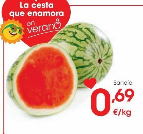 Eroski Sandía al peso oferta
