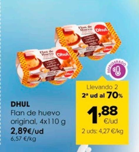 Autoservicios Familia Flan de huevo dhul oferta