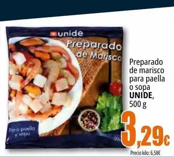 Unide Market Preparado de marisco para paella o sopa unide oferta