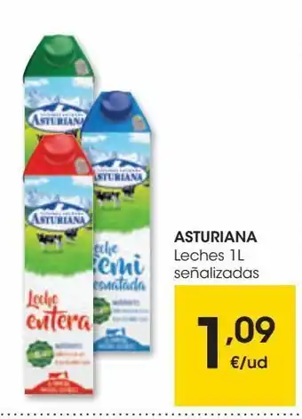 Eroski Asturiana leche desnatada brik 1 l oferta