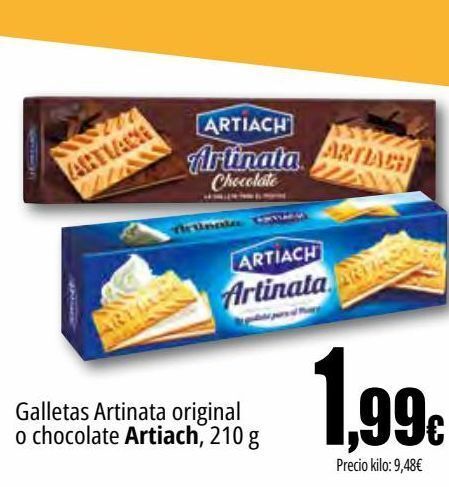 Unide Market Galletas artinata original o chocolate artiach oferta
