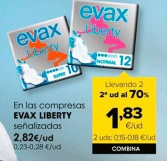 Autoservicios Familia Compresas evax oferta
