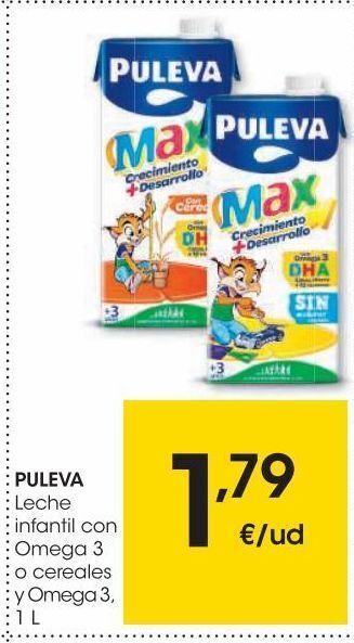 Eroski Puleva leche infantil con omega 3 1 l oferta