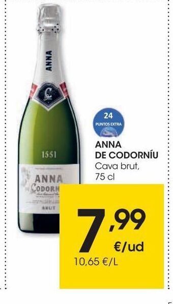 Eroski Anna de codorniu cava brut 75 cl oferta
