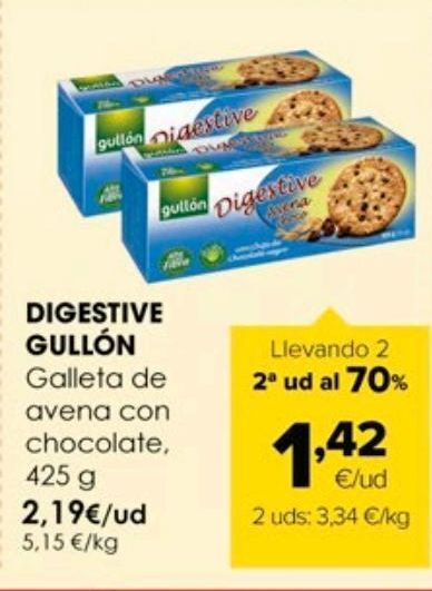 Autoservicios Familia Galletas de avena gullón oferta