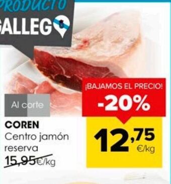Autoservicios Familia Centro de jamón coren oferta