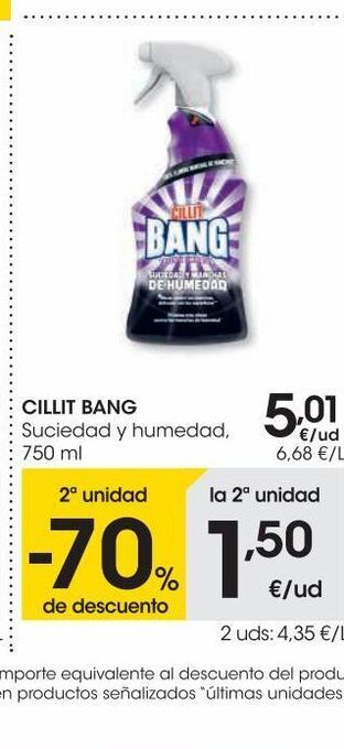 Eroski Cillit bang suciedad y humedad 750 ml oferta