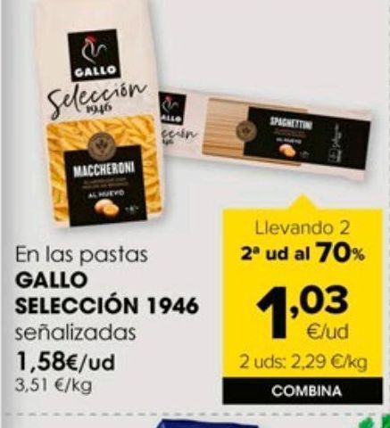 Autoservicios Familia Pasta gallo oferta