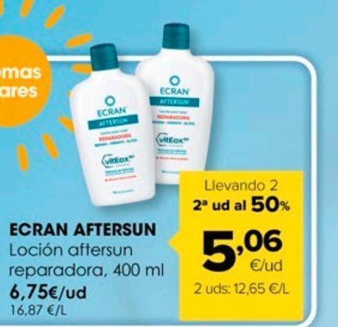 Autoservicios Familia Aftersun ecran oferta