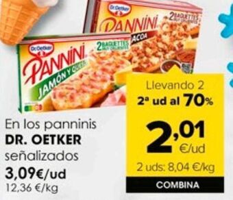 Autoservicios Familia Paninis dr oetker oferta