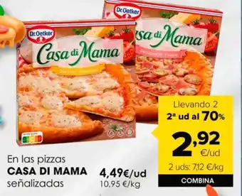Autoservicios Familia Pizza casa di mama oferta