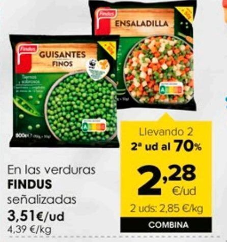 Autoservicios Familia Verduras congeladas findus oferta