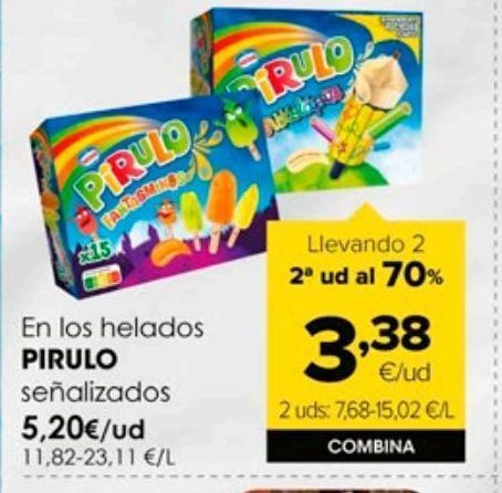 Autoservicios Familia Helados pirulo oferta