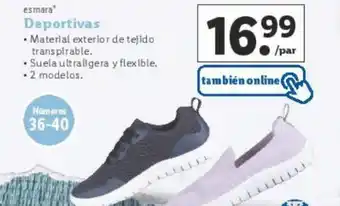 Lidl esmara' Deportivas oferta