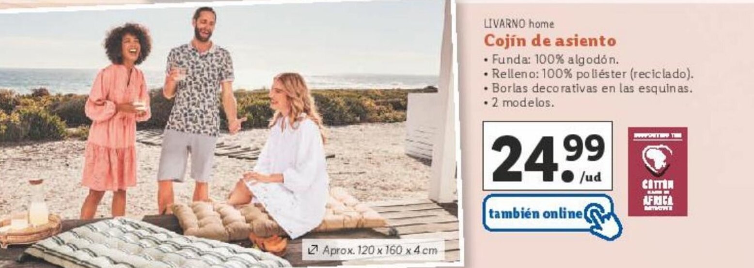 Lidl LIVARNO home Cojín de asiento oferta