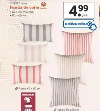 Lidl LIVARNO home Funda de cojín oferta