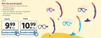 Lidl CRIVIT Set de esnórquel oferta