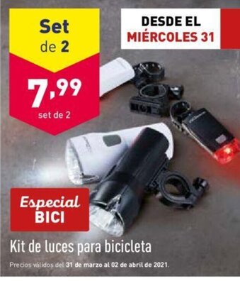 ALDI Kit de luces para bicicleta oferta