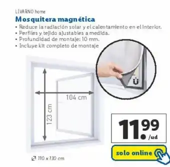 Lidl LIVARNO home Mosquitera magnética oferta
