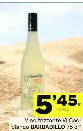 Supermercados Dani Vino Frizzante Vi Cool Blanco Barbadillo 75cl oferta