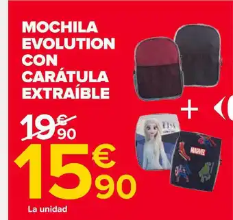 Carrefour Mochila Evolution Con Carátula Extraíble oferta