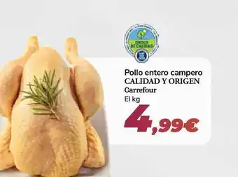 Carrefour Pollo Entero Campero Calidad Y Origen Carrefour oferta