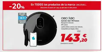 Carrefour Cecotec Aspirador Robot 1790 Titanium oferta