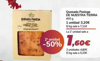 Carrefour Quesada Pasiega De Nuestra Tierra 450g oferta