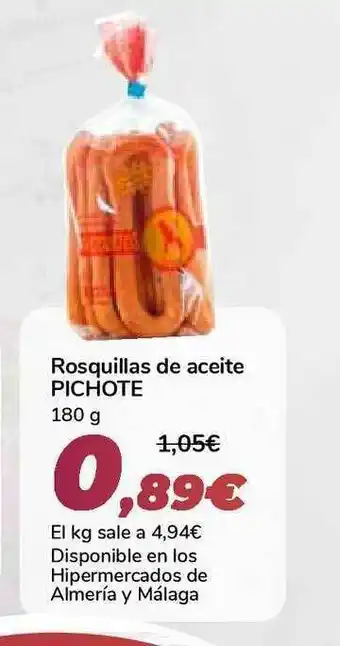 Carrefour Pichote Rosquillas De Aceite 180g oferta