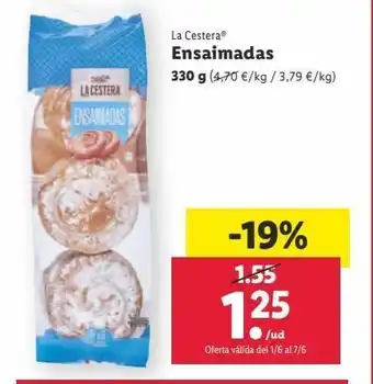 Lidl Ensaimada la cestera oferta