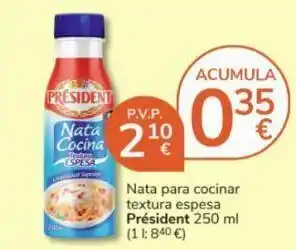 Consum Nata para cocinar président oferta