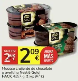 Consum Mousse de chocolate nestlé oferta