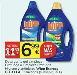 Consum Detergente gel wipp express oferta