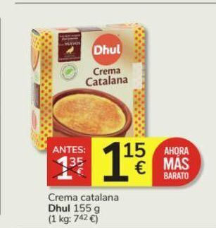 Consum Crema catalana dhul oferta