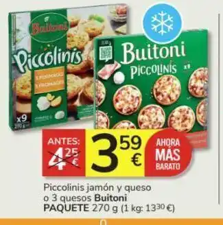 Consum Piccolinis buitoni oferta